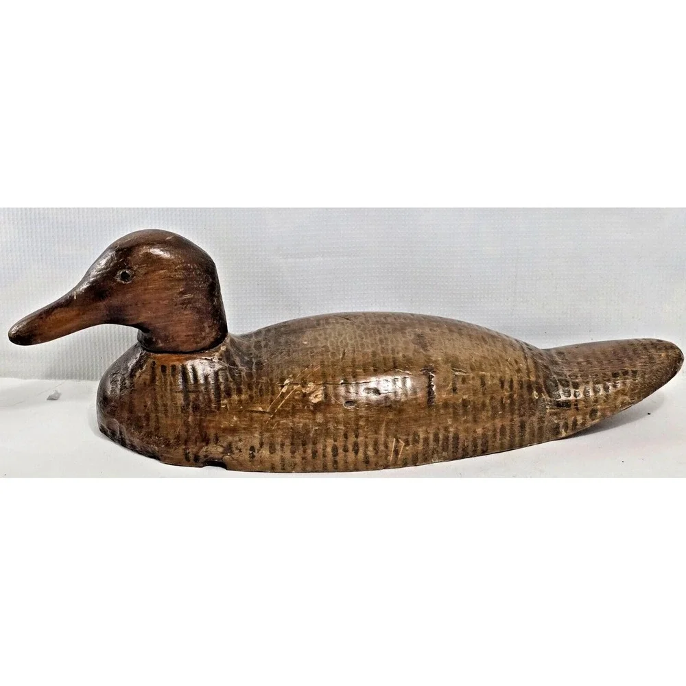 Vintage/Antique Wood Duck Decoy Hunting Float 15